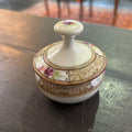 Antique Nippon Porcelain Dresser Trinket Jewelry Dish, Roses & Moriage.
