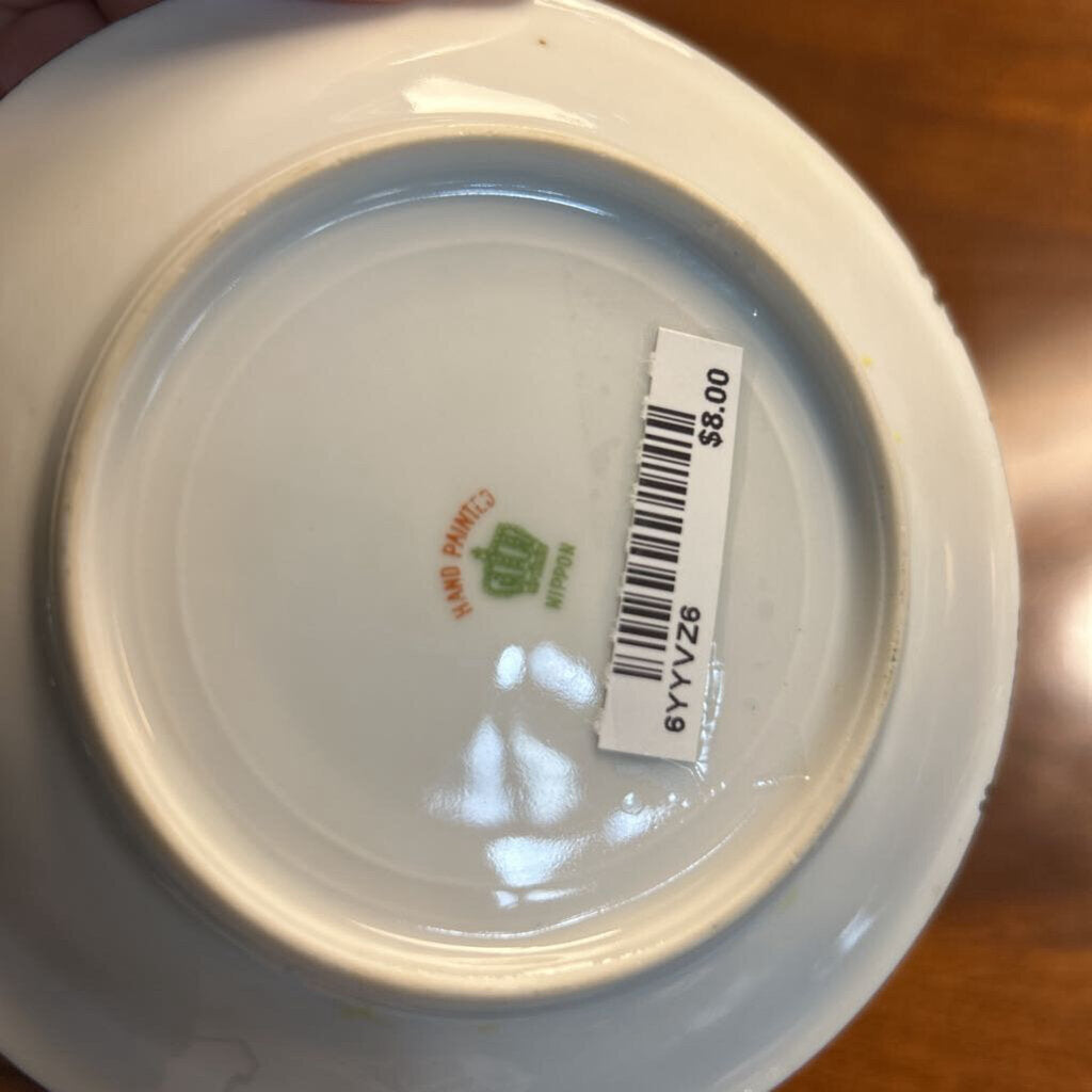 Nippon Single Saucer, Blue Floral Green Design 5"