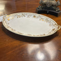 Nippon Hand Painted Serving Platter with Floral Gold Detail.