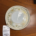 Antique Nippon Handled Lotus Floral Yellow and Gold Detailing, Trinket Tray.