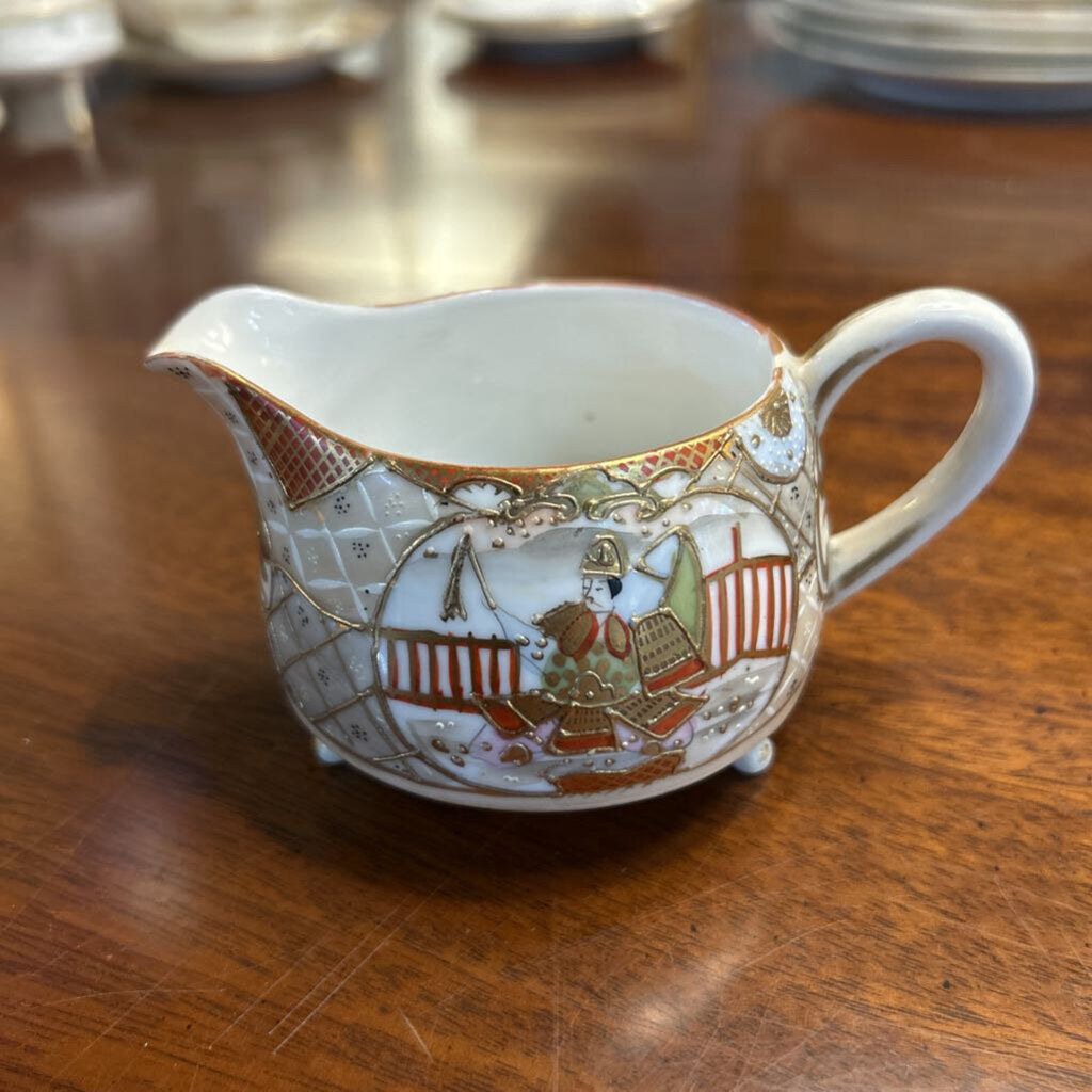 3-Footed creamer Landscape & Figure