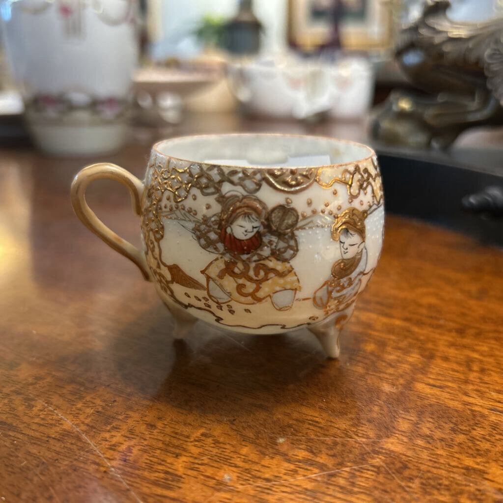 Demitasse Kutani-style enamel cup