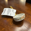 Vintage Noritake Hand-Painted Porcelain Ladle, Gold Rim and Handle, Pink Flowers. *as is*