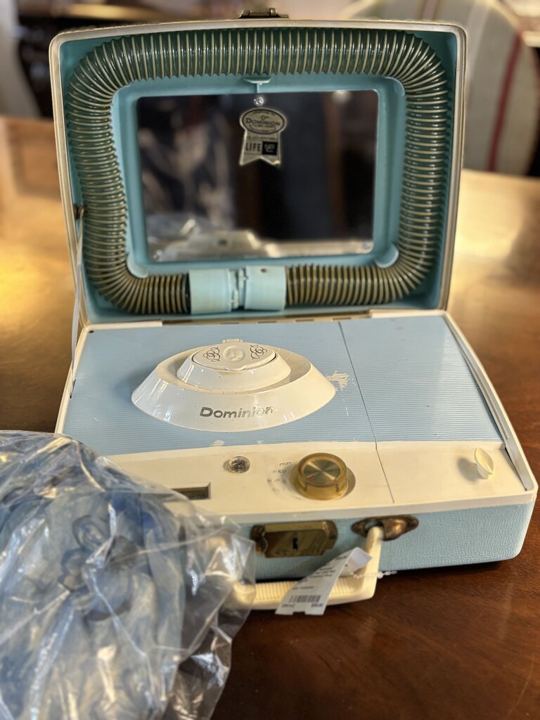 Dominion "Suitcase" Portable Hair And Nail Dryer; Untested; circa 1950-60