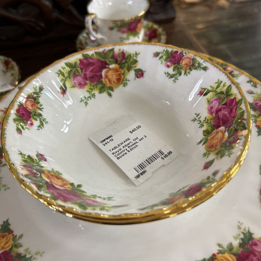 Royal Albert, Old Country Roses, set 2 Bowls 6.5inch