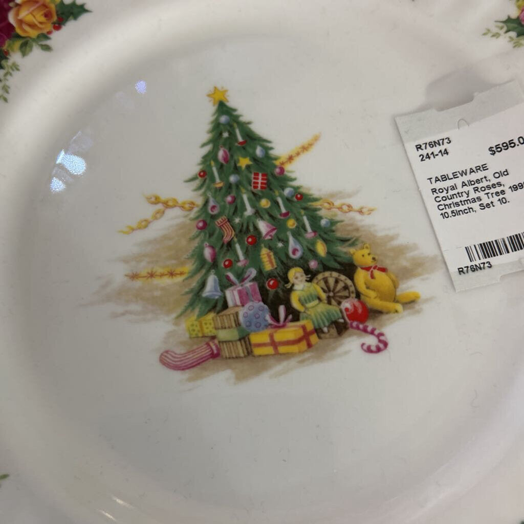Royal Albert, Old Country Roses, Christmas Tree 1990s, 10.5inch, Set 10.