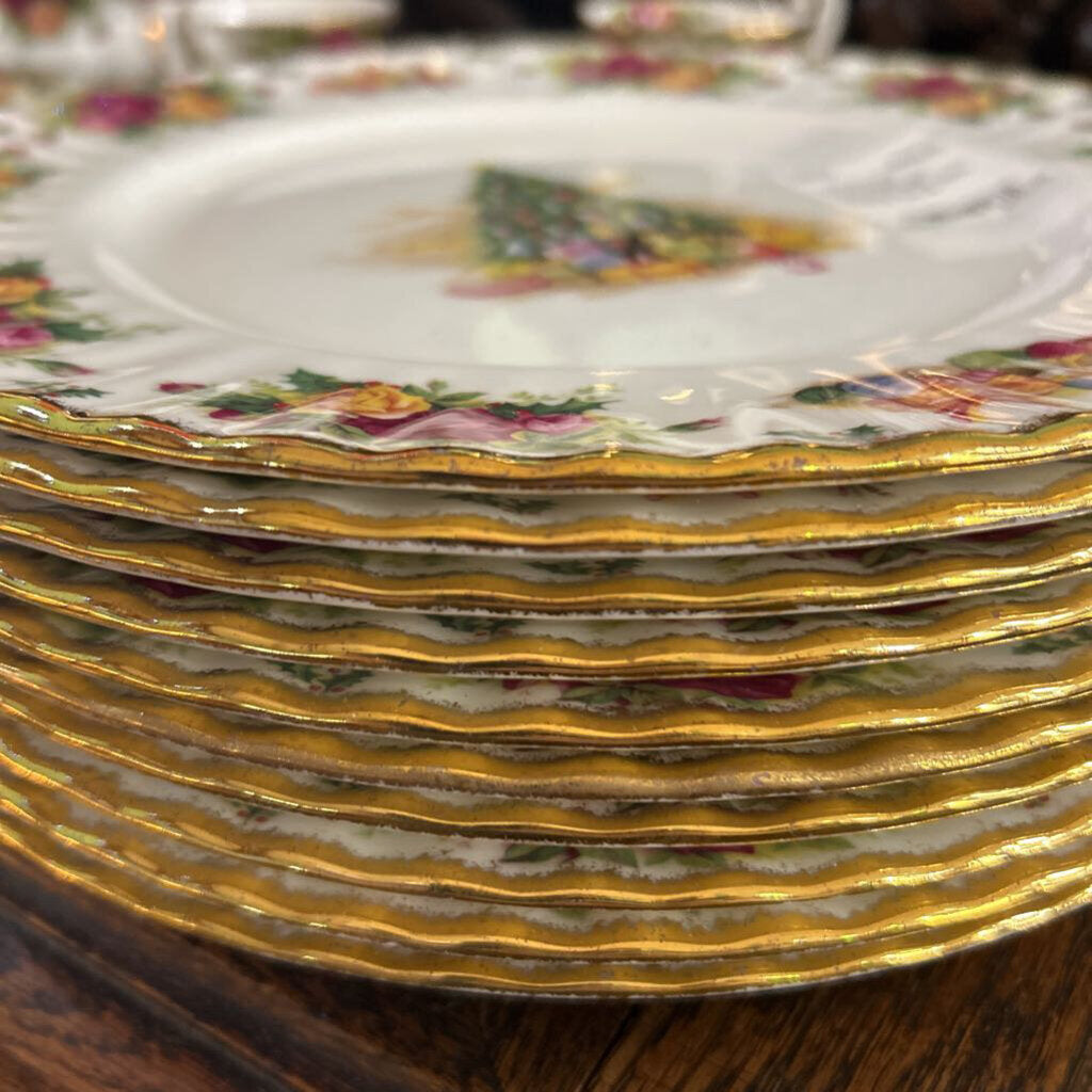 Royal Albert, Old Country Roses, Christmas Tree 1990s, 10.5inch, Set 10.
