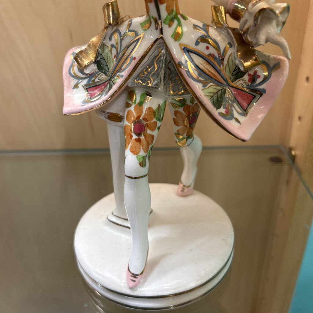 Japanese 1950-60s, Porcelain Colourful Figurines, Man/Woman.