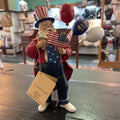 Vintage KSa Kurt Adler Fabriche Patriotic Santa, July 4th Celebrations.