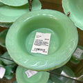 McKee Glass Company Laurel Jadeite Scalloped 6" Cereal Bowl (Flat Bottom) Set of 2 c.1930s **URANIUM**