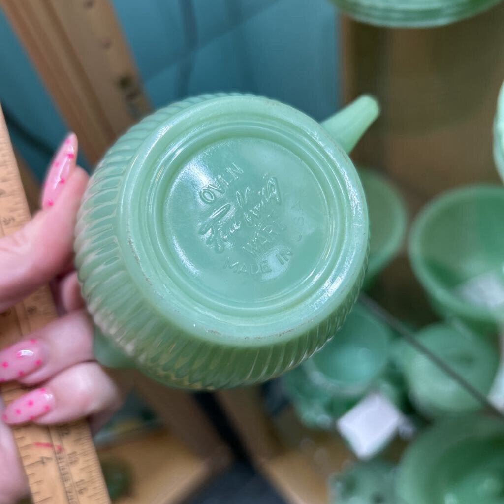 Fire-King Jadeite "Jane Ray" Creamer
