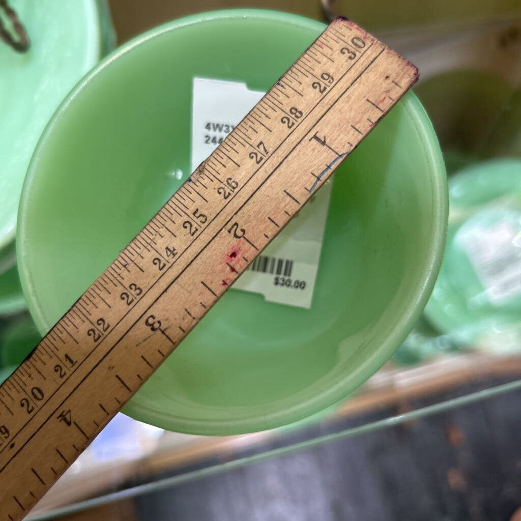McKee Glass Company Laurel Jadeite Tall Footed Sherbet Cup (Single) c.1930s **URANIUM**