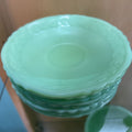 McKee Glass Company Laurel Jadeite Saucer Only c.1930s **URANIUM**