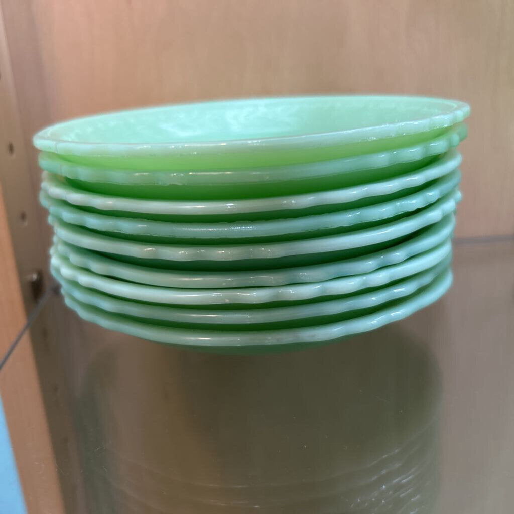 McKee Glass Company Laurel Jadeite Saucer Only c.1930s **URANIUM**
