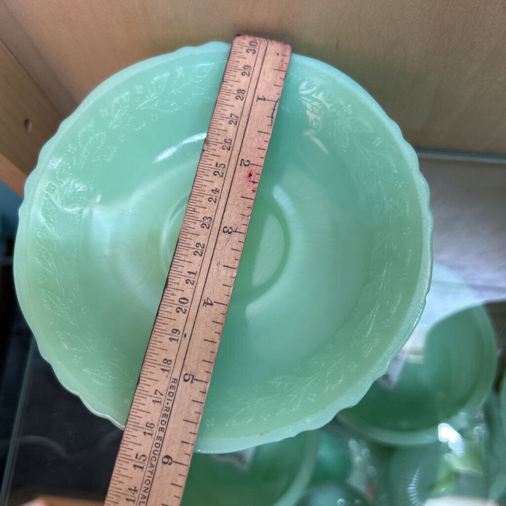 McKee Glass Company Laurel Jadeite Saucer Only c.1930s **URANIUM**