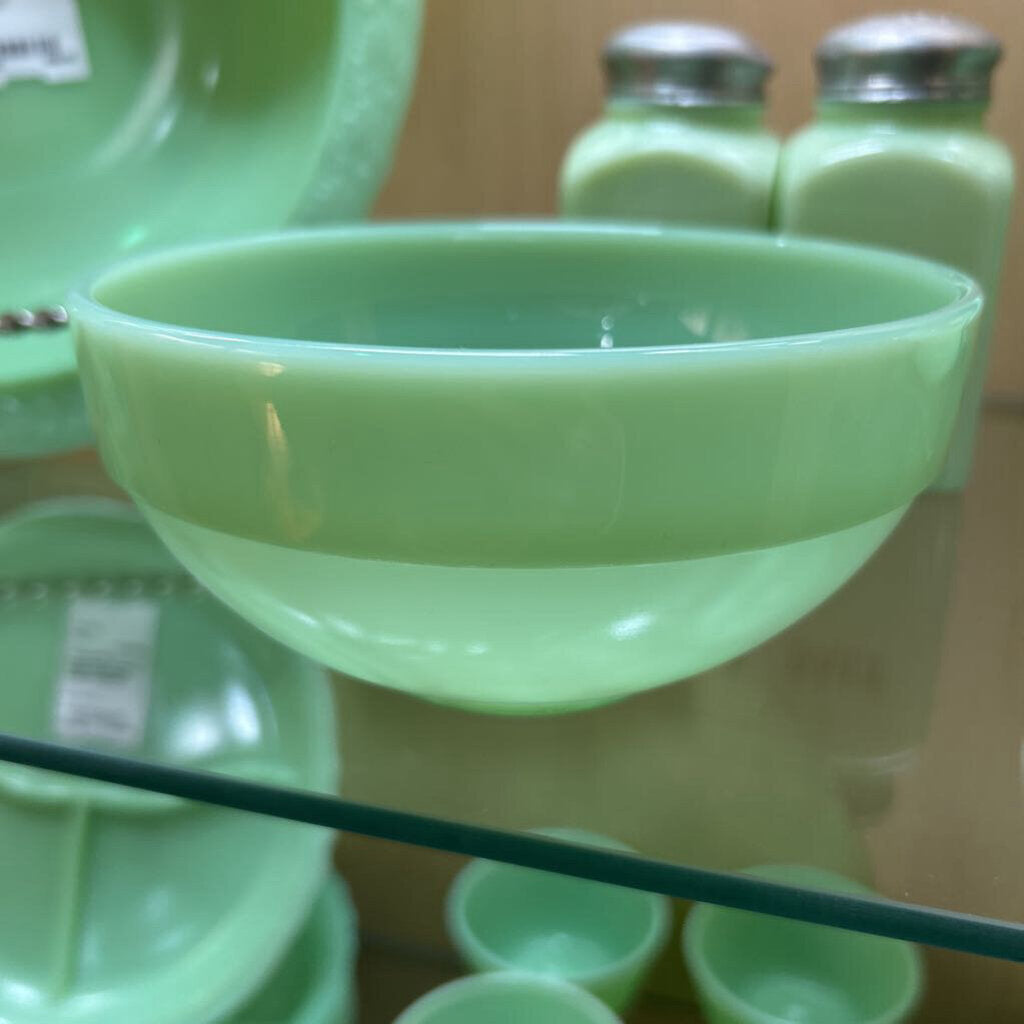 Fire-King Jadeite Green Colonial 6'' Bowl 1940s-50s