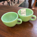 Jadeite "c" handle restaurant ware coffee cup