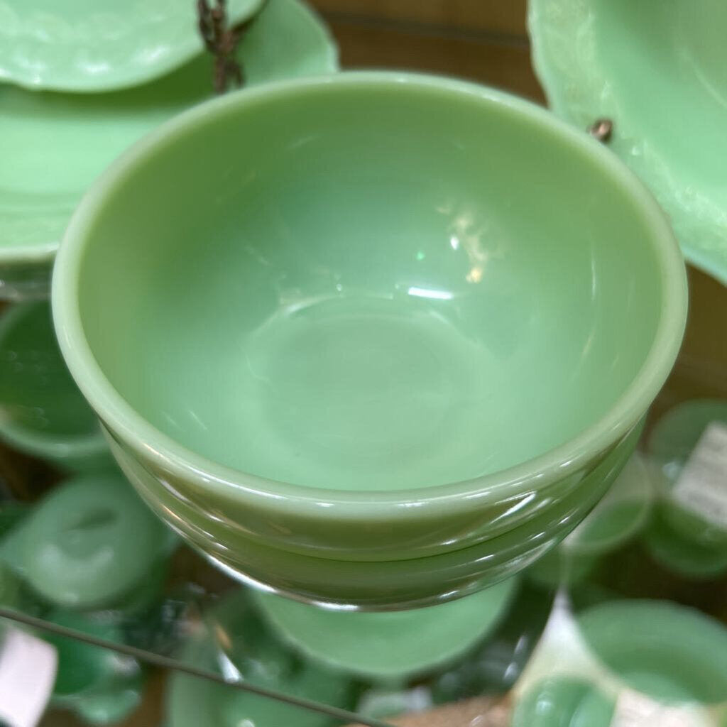 Oven Fire King Ware 5” Jadeite Bowl, Set 2. 1960-69