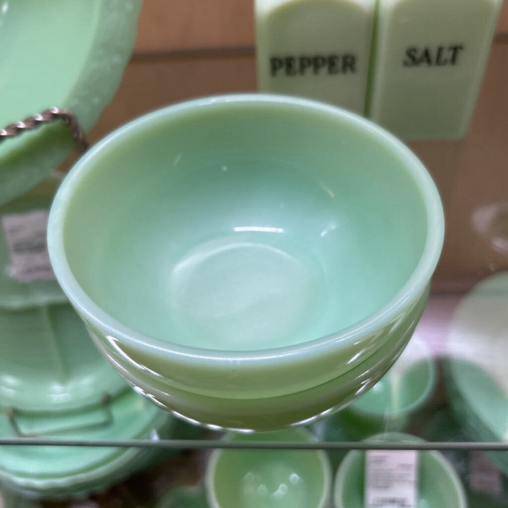 Oven Fire King Ware 5” Jadeite Bowl, Set 2. 1960-69