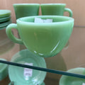 Jadeite "c" handle restaurant ware coffee cup