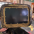 B. Walton & Co, Wolverhampton, England c.1840-1855. Papier-Mache Lacquer Tray, Gold Floral Border Design.