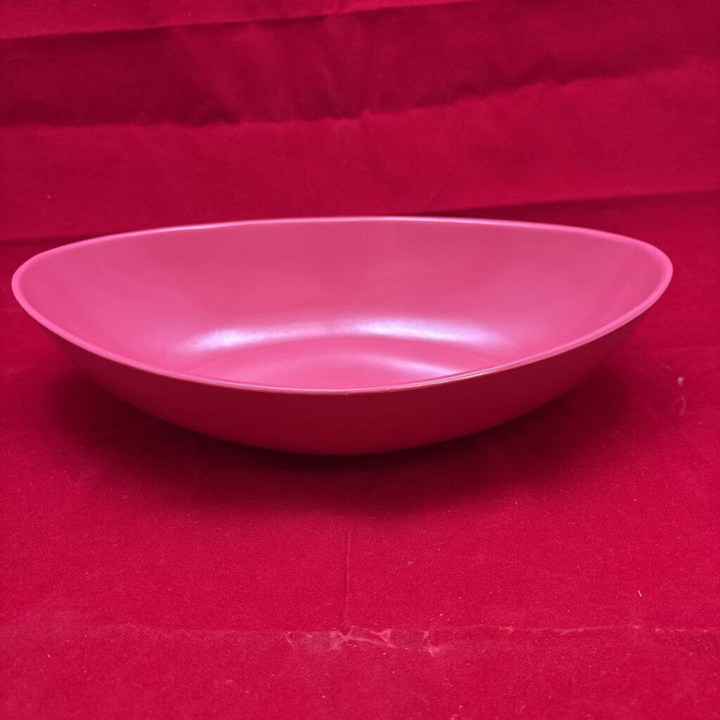 Pink Ovoid MCM Melamine Bowl