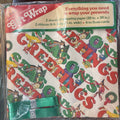 Vintage 1980 McDonald's Christmas Wrapping Paper w/Ribbon & Bow