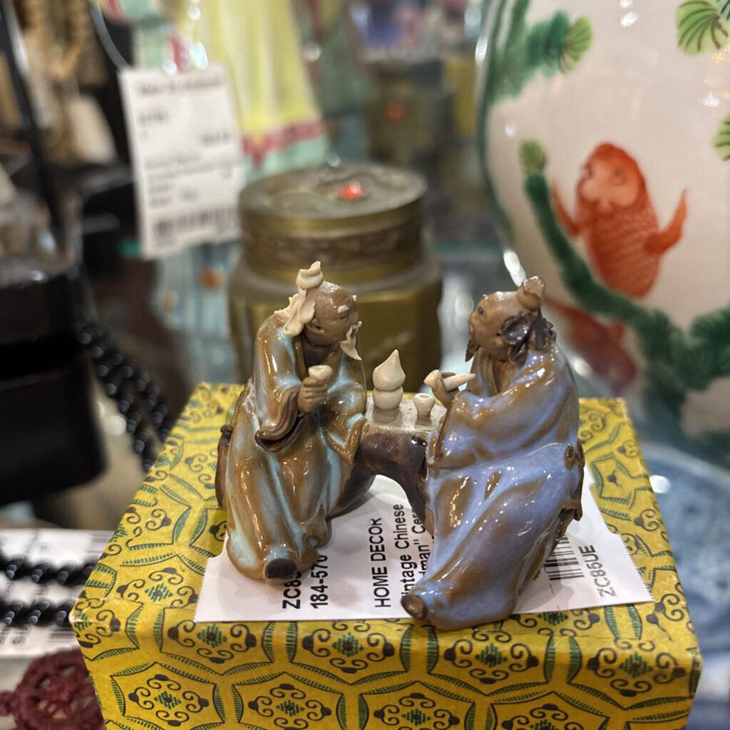 Vintage Chinese "Mudman" Ceramic Figurine. 1970s.
