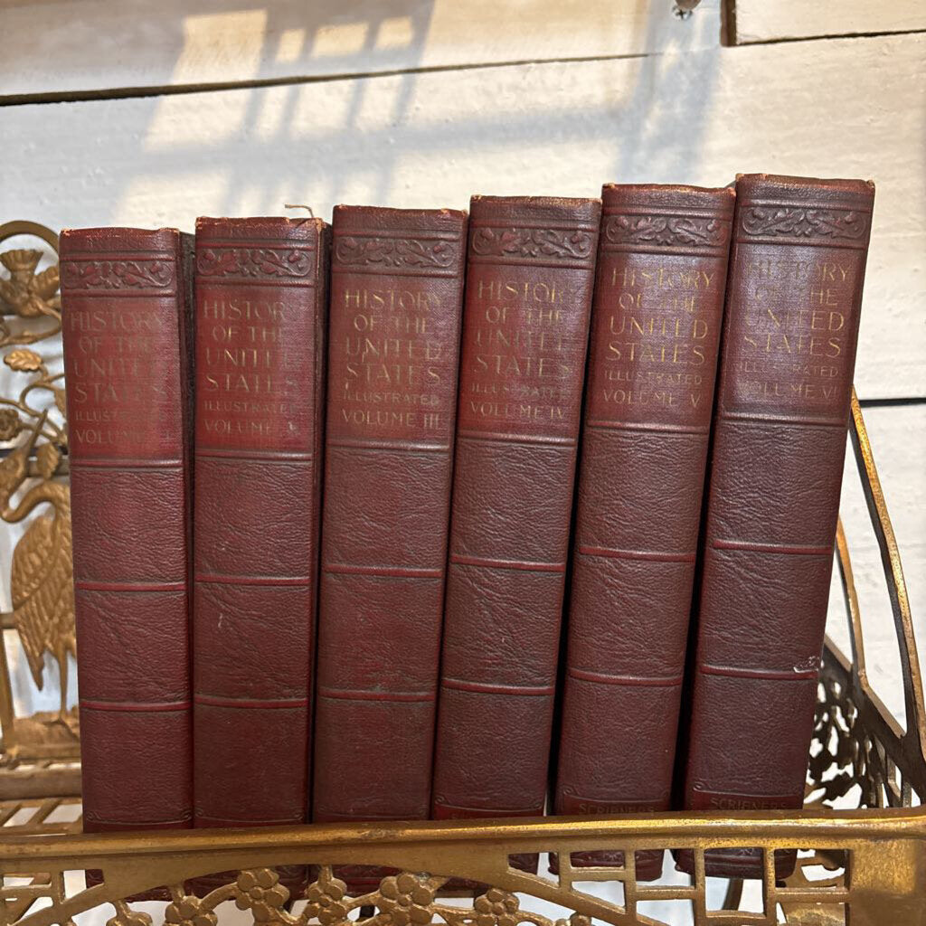 Benj. Andrews' "History of the United States" six Volume set; Charles Scribner's Sons, 1925