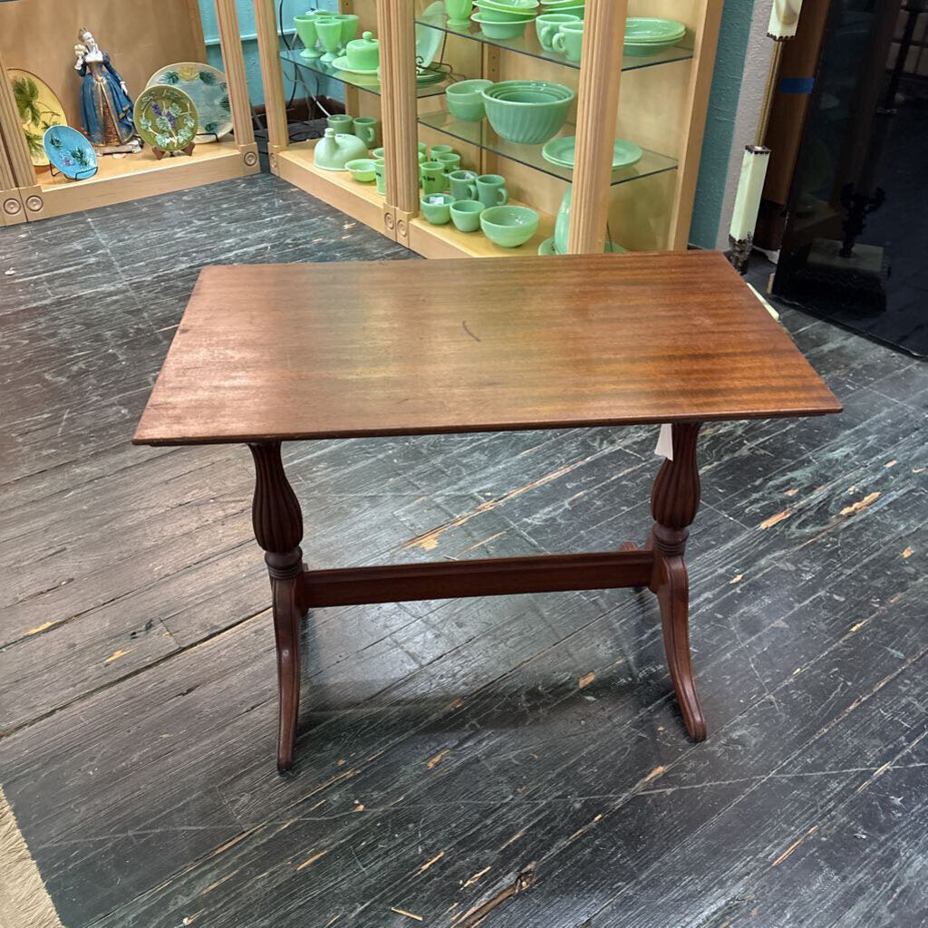 Mahogany Trestle base coffee tabla; circa 1930-50