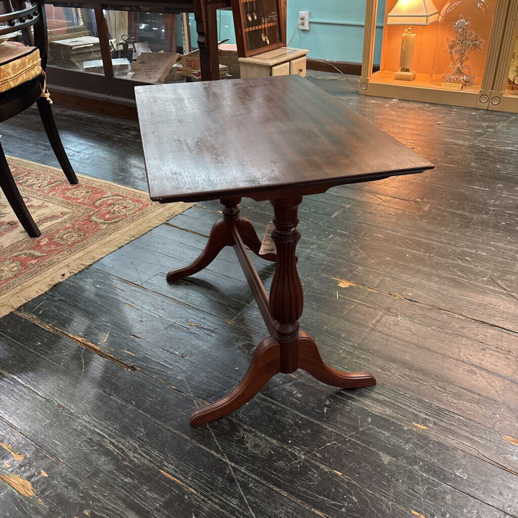 Mahogany Trestle base coffee tabla; circa 1930-50
