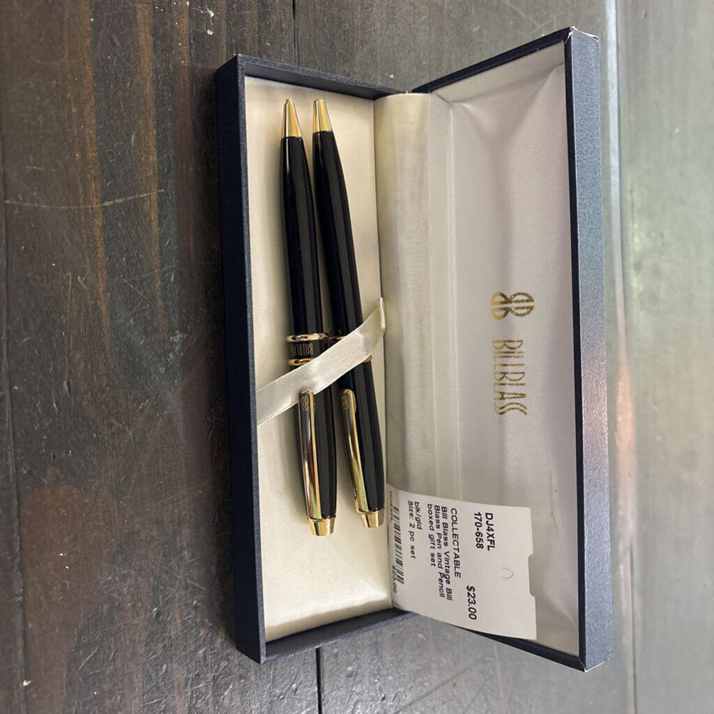 Vintage Bill Blass Pen and Pencil boxed gift set