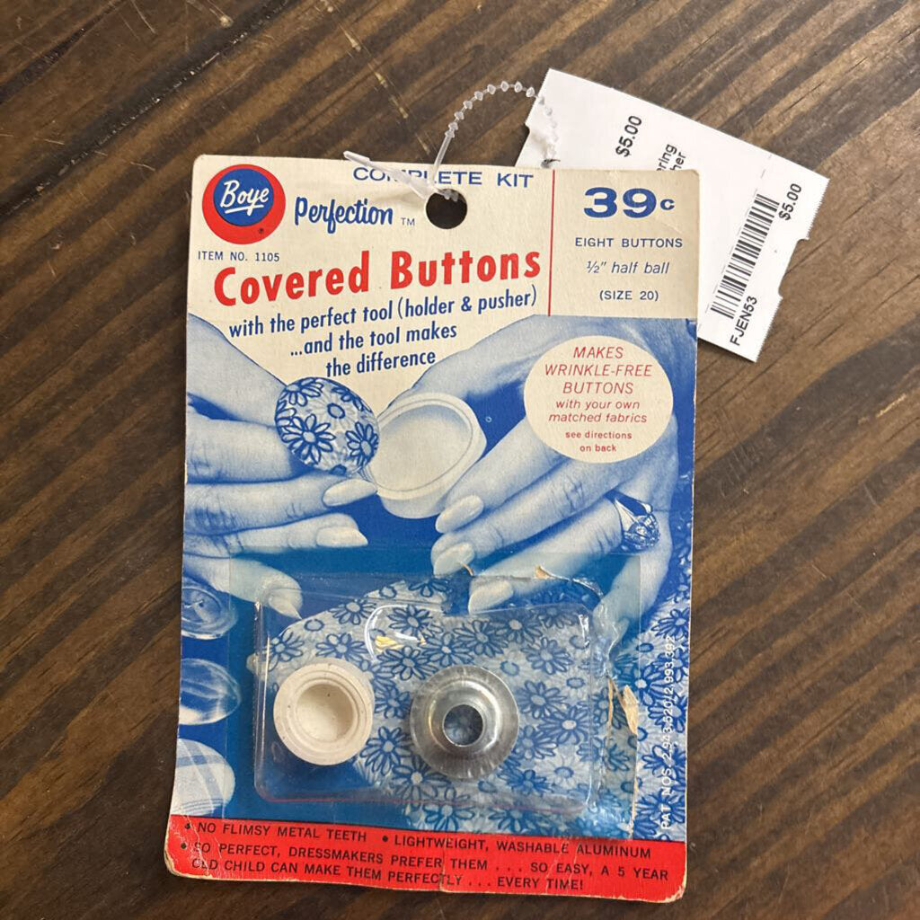 Boye Button Covering Tool (holder & pusher only)
