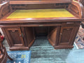 Wooten Patent Double Rotary Rolltop Desk; Walnut and Walnut veneers