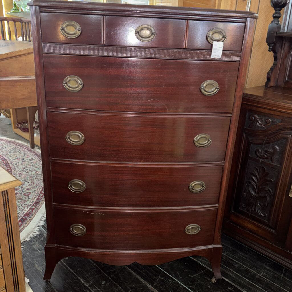 Crescent Furniture Federal Revival Mahogany Highboy; circa 1930-40