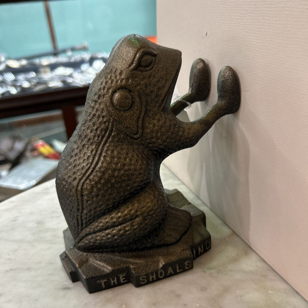 The Foundry of the Shoals, Cast Iron Frog with Hands out.