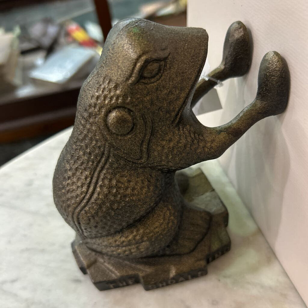 The Foundry of the Shoals, Cast Iron Frog with Hands out.