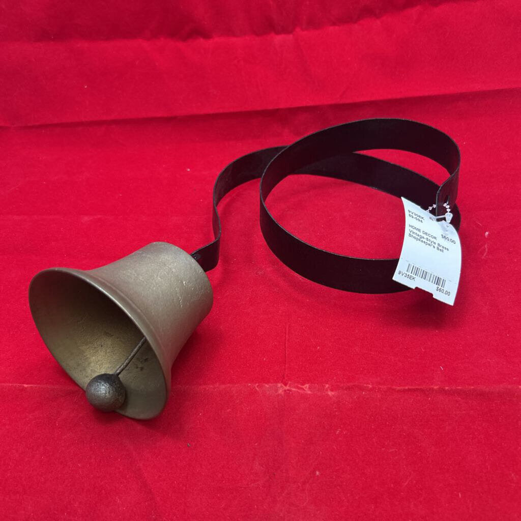 Vintage-Style Brass Shopkeeper's Bell
