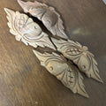 Vtg Eastlake "Fruit and Nut" Carved Wood Drawer Pulls.