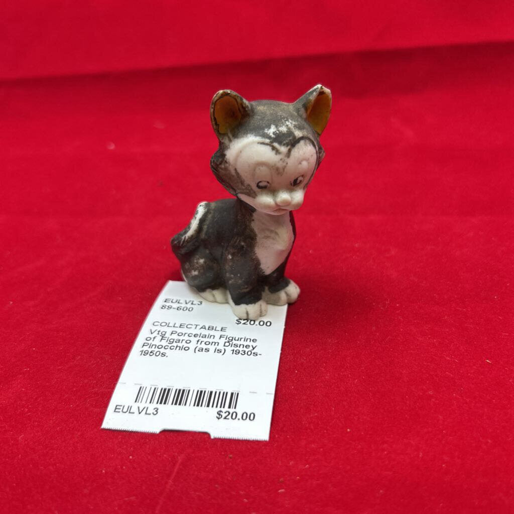 Vtg Porcelain Figurine of Figaro from Disney Pinocchio (as is) 1930s-1950s.
