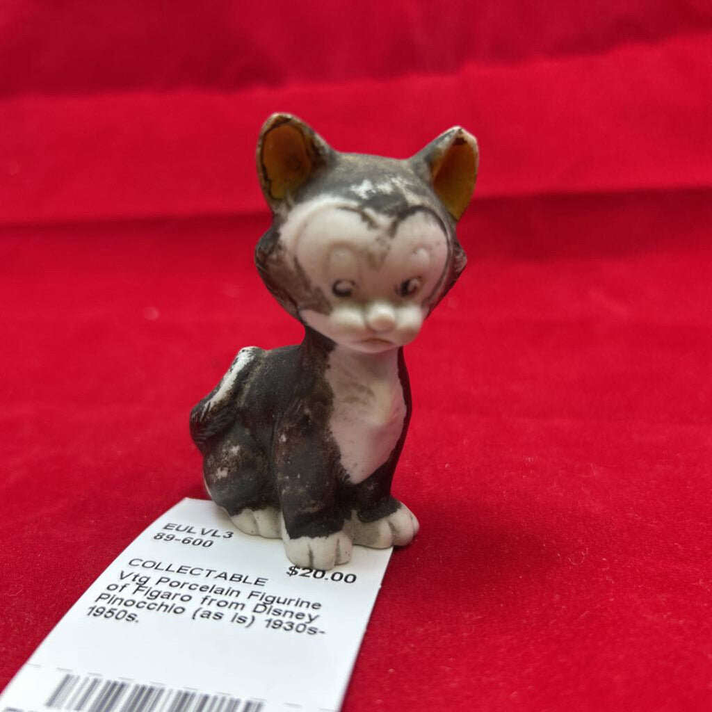 Vtg Porcelain Figurine of Figaro from Disney Pinocchio (as is) 1930s-1950s.