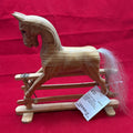 Vintage Authentic Models Handcrafted Wood Glider Rocking Horse.