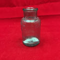 Vtg Aqua Glass Bottle 3.75 Inch