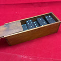 Antique Arabesque Ebony Dominoes 1869-1874, Wooden Box.