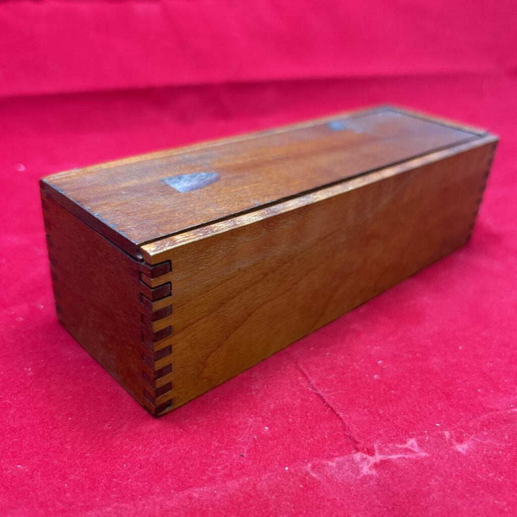 Antique Arabesque Ebony Dominoes 1869-1874, Wooden Box.