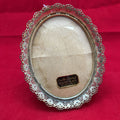 Overton Original Oval Filigree Photo frame, Silver Plate Electro.