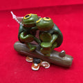 Hand-made Two Turtle's on Log.