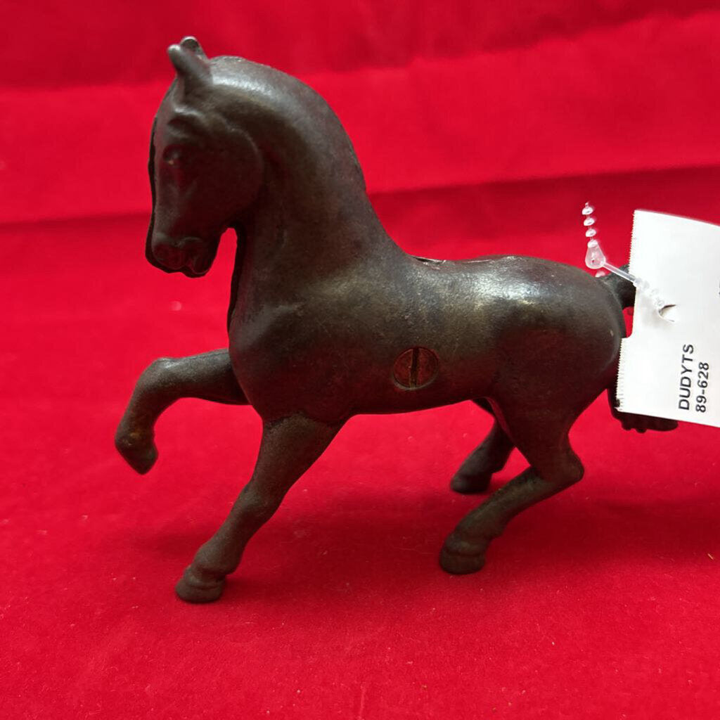 Vintage Prancing Cast Iron Horse Money Bank.