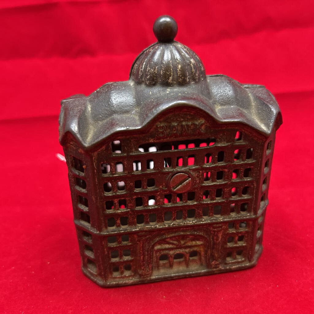 Vintage A.C.Williams Cast Iron Money Bank 1930s.