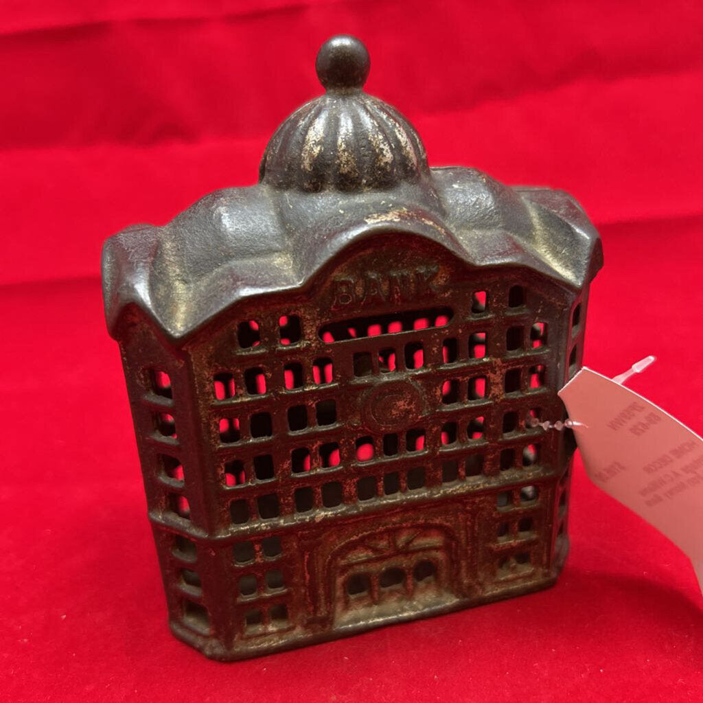 Vintage A.C.Williams Cast Iron Money Bank 1930s.